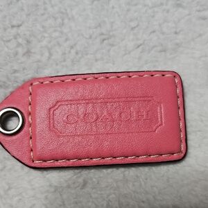 Coach Y2K Pink Leather Tag Bag